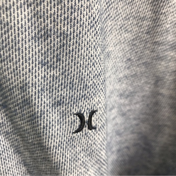 Hurley Gray & Black cotton polyester hoodie with draw cord size Medium - Picture 8 of 14